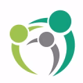 Logotipo-abstracto-de-comunidad-circular